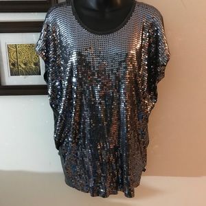 Michael Kors Sequin Jersey Top #WT-23
